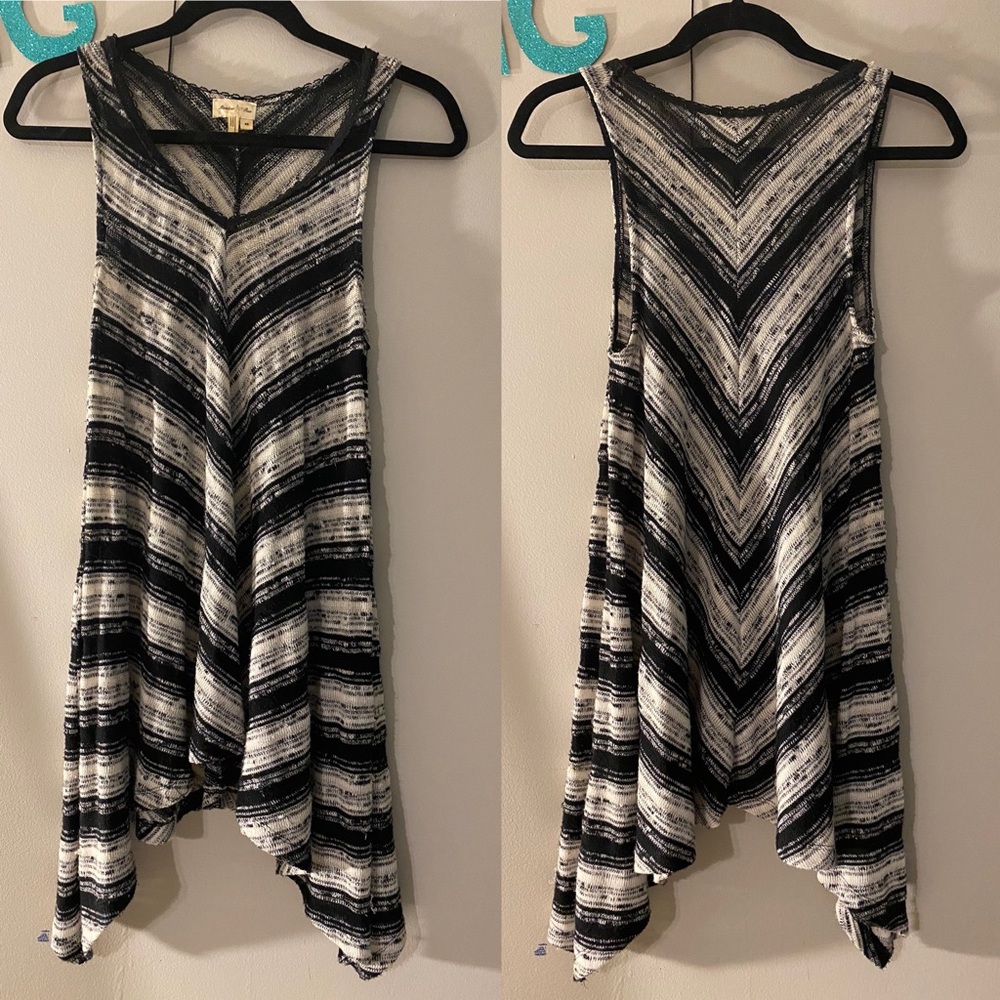 Anthro Meadow Rue Chevron Sweater Tank